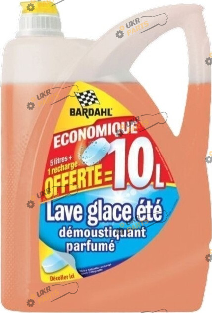 Жидкость омывателя готовая летняя Bardahl LG ETE RECHARGEABLE + PASTILLE 5 л (4832EX)