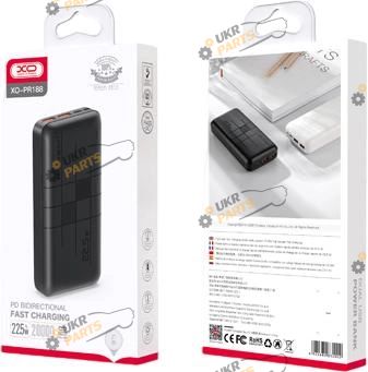 Повербанк XO PR188 20000 mAh (PR188 black)