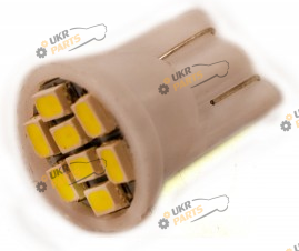 Лампочка AllLight T10 8 диодов 1206 W2,1x9,5d 12V WHITE (T10-08-1206)