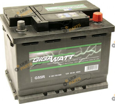 Автомобильный аккумулятор Gigawatt R+ 480 А 56 Ач (0185755600)