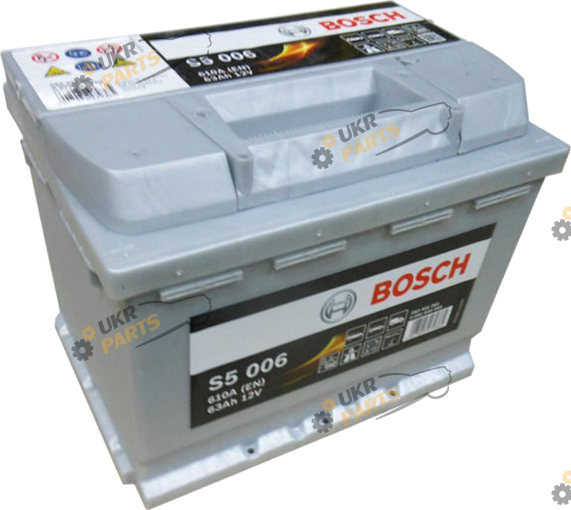 Автомобильный аккумулятор Bosch 6СТ-63 Euro 610 А 63 Ач (0092S30044)