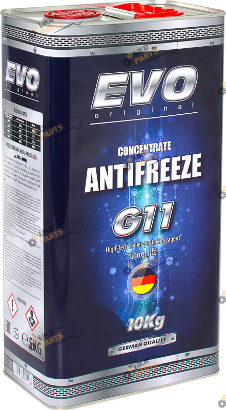 Концентрат антифриза EVO Long Life G11 синий 10 л (G11BLUE10KGx2)