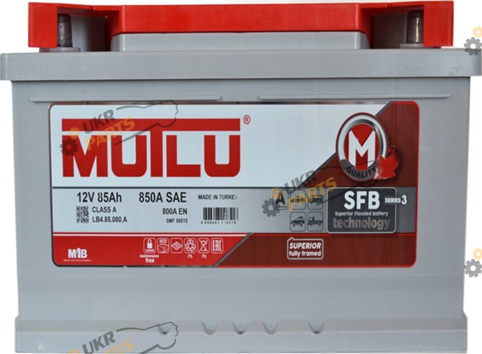 Автомобильный аккумулятор Mutlu SFB (R+) 850A 85 Ач (LB4.85.080.A)