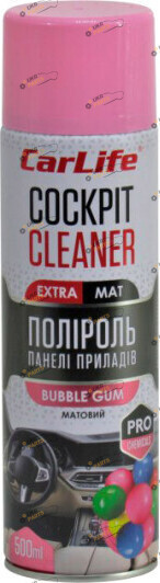 Полироль для торпеды Carlife Cockpit Cleaner EXTRA MAT Bubble Gum 0.5 л (CF528)