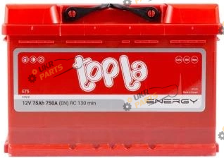 Автомобильный аккумулятор Topla Energy Euro (0) 75 Ач (108 075)
