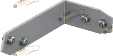 Уголки под крепление EcoFlow 5kWh LFP Battery Wall Mounting Clamp (EF-PK-BatteryWallClamp5KWT)