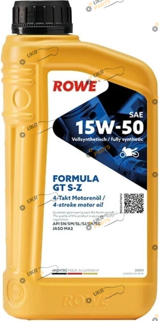 Моторное масло Rowe FORMULA GT SZ 15W-50 1 л (20203-0010-99)