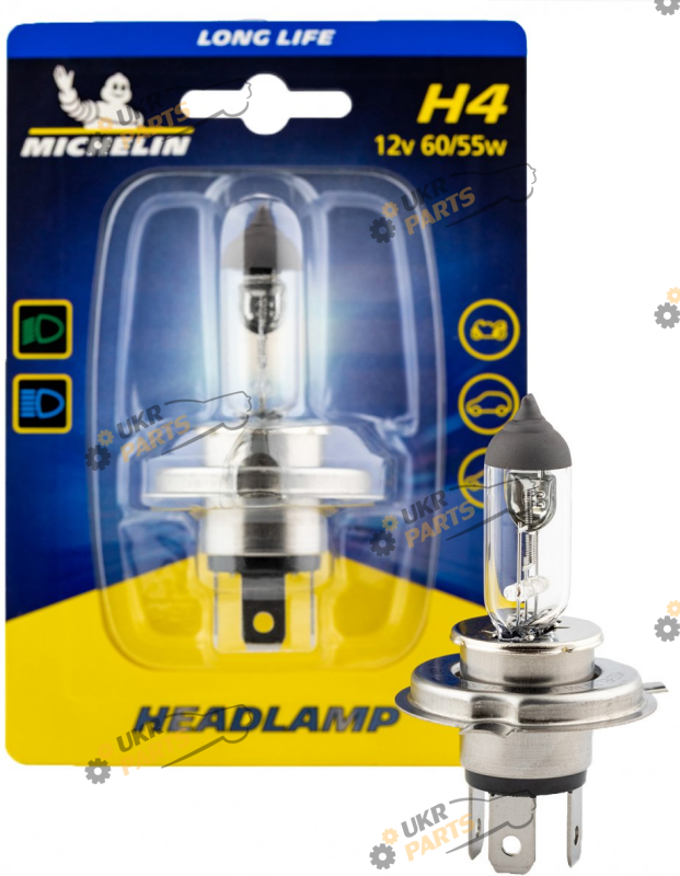 LED лампа Michelin LONG LIFE H4 55 Вт (73599)
