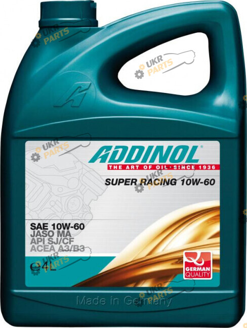 Моторное масло Addinol Super Racing 10W-60 4 л (4014766250599)