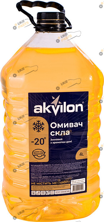 Жидкость омывателя готовая зимняя Akvilon Дыня -20 °C 4 л (AKVILONMELON20C4L)