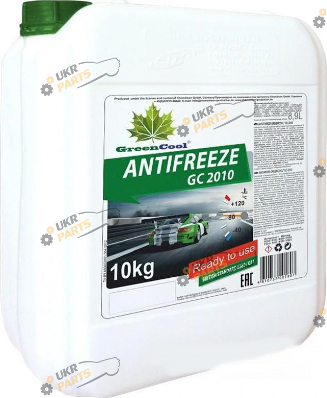Антифриз GreenCool G11 зелёный 10 л (48021131514)