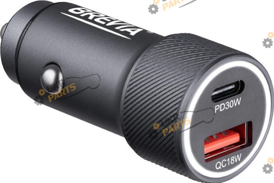 Зарядное устройство Brevia Dual Grip Metal LED 48W Type-C (46048GCUG)