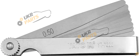 Щупы автомобильные Yato Набор 10 шт, 0,05 до 0,50 мм (YT-7222)