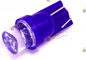 Лампочка AllLight T10 1 диод LED бц W2,1x9,5d 12V BLUE (29000200)