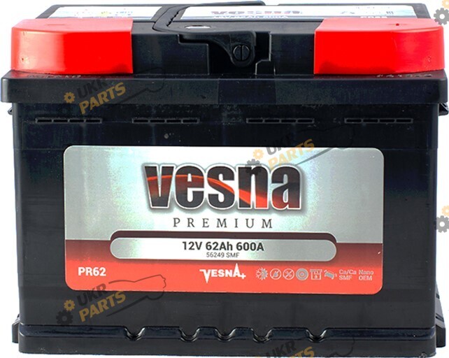 Автомобильный аккумулятор Vesna NEW!!!! Premium Euro(0) 62 Ач (415 062)