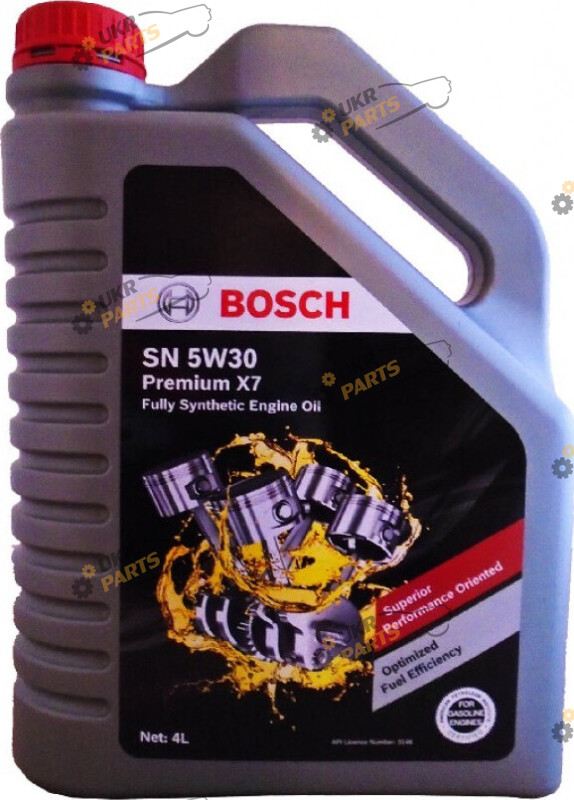 Моторное масло Bosch Premium X7 Fully Synthetic Engine Oil SN 5W-30 4 л (1 987 L24 070)