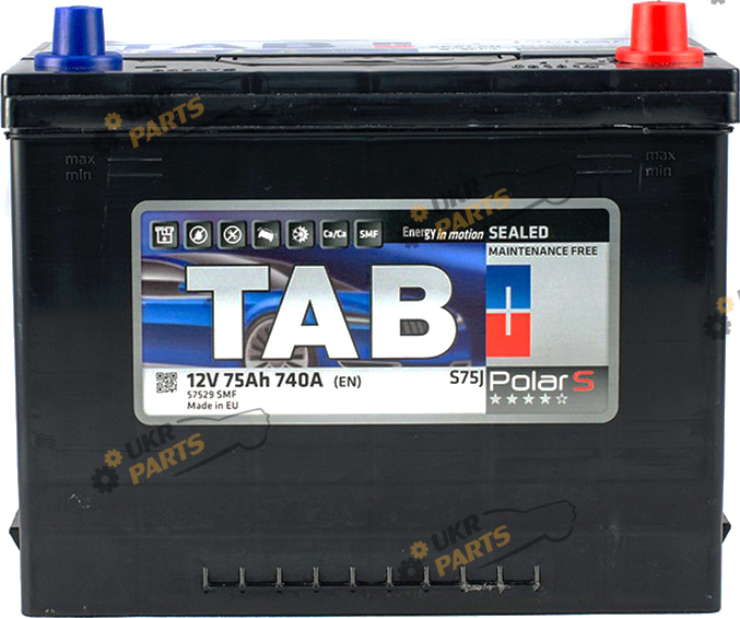 Автомобильный аккумулятор TAB Polar S (0) Euro Japan 75 Ач (246 875)