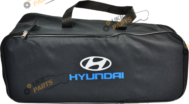Сумка органайзер Poputchik Hyundai чорна 1 відділ розмір 45,5 х 18 х 18,5 см 16 л (03-117-1Д)