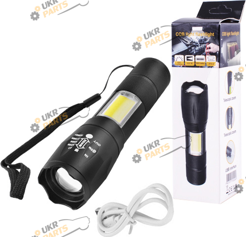 Ручной фонарь Police ЗУ micro USB шнурок (51236)