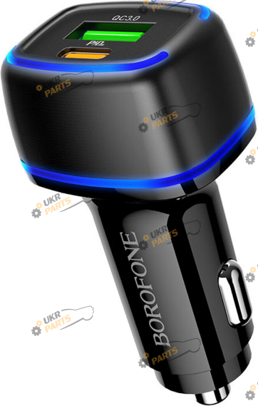 Зарядное устройство Borofone BZ14A Mercury PD20W+QC3.0 Black USB/Type-C 3 А (BZ14AB)