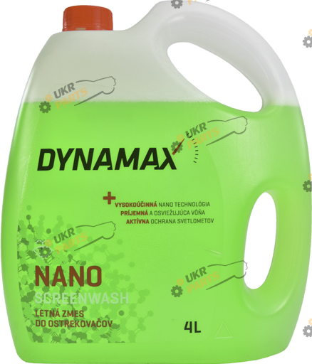 Жидкость омывателя готовая летняя Dynamax NANO MELON KIWI GREEN 4 л (501981)
