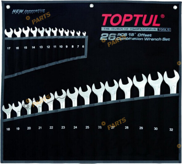 Набор комбинированных ключей Toptul 6 мм Super-Torque 26 шт (GPAW2601	)