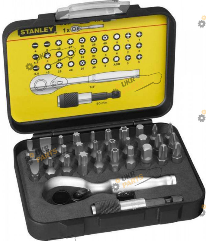 Набор бит Stanley Expert с мини трещеткой, 32 шт (1-13-904)