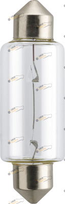 Лампочка салона Philips C15W 24V 15W 43MM SV8,5 10 шт (13850CP)