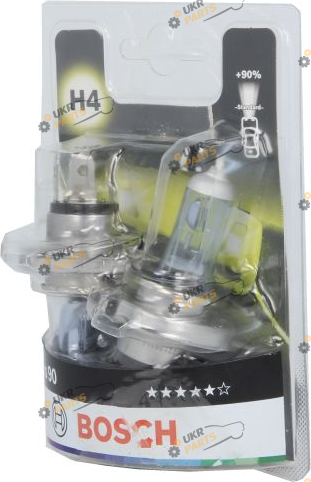 Галогеновая лампа Bosch Plus 90% H4 2 шт (1987301422)