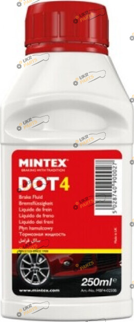 Тормозная жидкость Mintex DOT 4 0.25 л (MBF4-0250B)