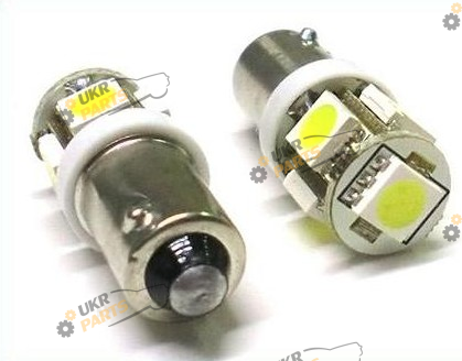 Лампочка Китай T 8.5 5 диодов 5050 BA9S 12V WHITE (29029000)