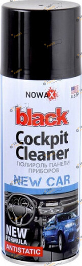 Полироль для торпеды NOWAX BLACK Cockpit Cleaner новая машина 0.45 л (NX00455)