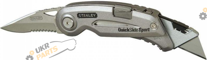 Раскладной нож Stanley QuickSlide Sport Utility с двумя лезвиями, L=120 мм (0-10-813)