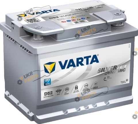 Автомобильный аккумулятор Varta SILVER DYNAMIC AGM (D52) 680 А 60 Ач (560901068)