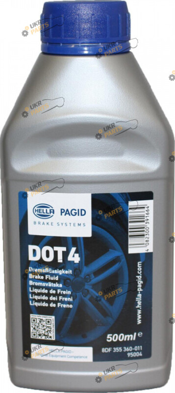 Тормозная жидкость Hella-Pagid DOT 4 BRAKE FLUID 0.5 л (8DF 355 360-011)