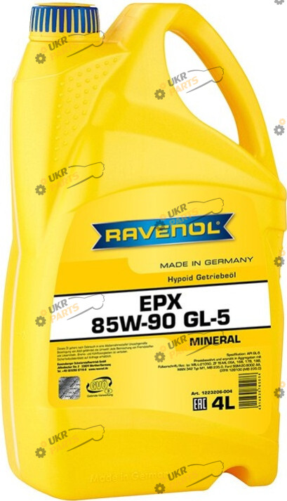 Масло трансмиссионное Ravenol EPX Mineral 85W-90 4 л (1223206-004)