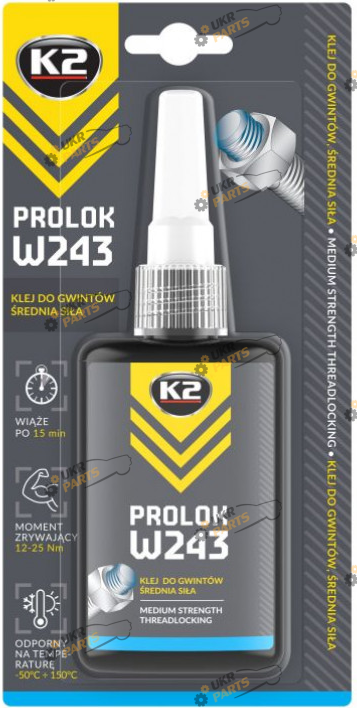 Фиксатор резьбы K2 Prolok MEDIUM STRENGTH 50 мл синий (W22435N)