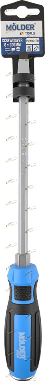 Отвертка ударная MOLDER SL8x200mm 1 шт (MT33007)