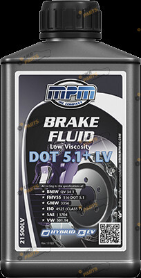 Тормозная жидкость MPM Oil DOT 5.1+ 0.5 л (21500LV)