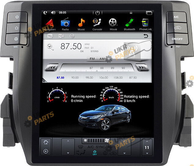 Штатная автомагнитола Gazer CM7010-FB4 Honda (27028)