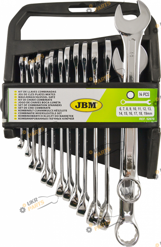 Набор комбинированных ключей JBM 6 мм 14 шт (6-19 мм) (52970)
