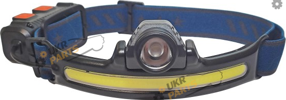 Налобный фонарь HeadLight 3W+COB5W резинка на голову (W678-1)