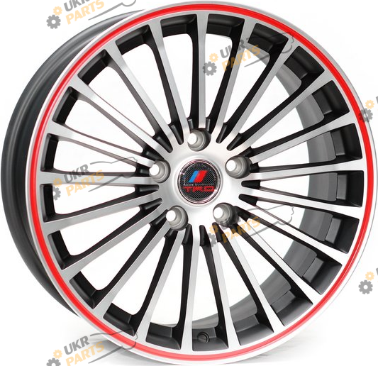 Литой диск Replica R188 (matt black machined face red lip) R17 (1001984622)