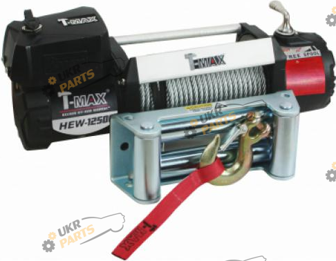 Электрическая лебедка T-max HEW- 12500 12 В/5,665т X Power series ( Waterproof) (7345113)