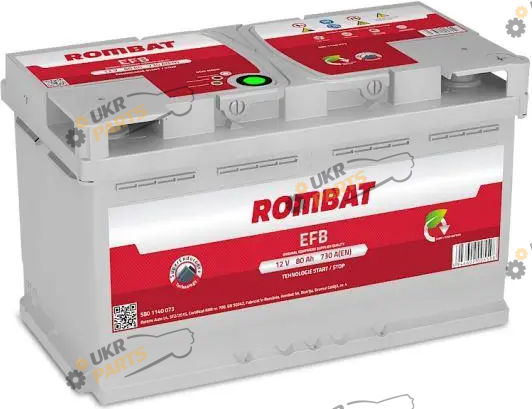 Автомобильный аккумулятор Rombat EFB 80 Ач (F480)