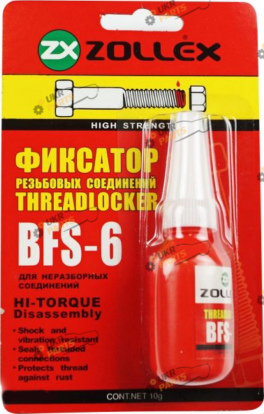 Фиксатор резьбы Zollex BFS-6 10 мл красный (2885624)