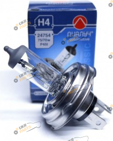 Галогеновая лампа Диалуч 75/70W 24v H4 1 шт (24754)