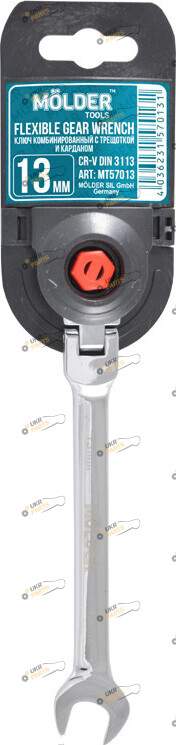 Ключ комбинированный MOLDER с трещеткой 19 мм (MT57013)