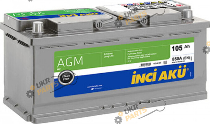 Автомобильный аккумулятор INCI AKU AGM 850 А 105 Ач (L6 105 085 013)