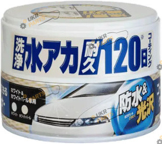 Воск для кузова SOFT99 Coating & Cleaning Wax White & Pearl 230г (64099)